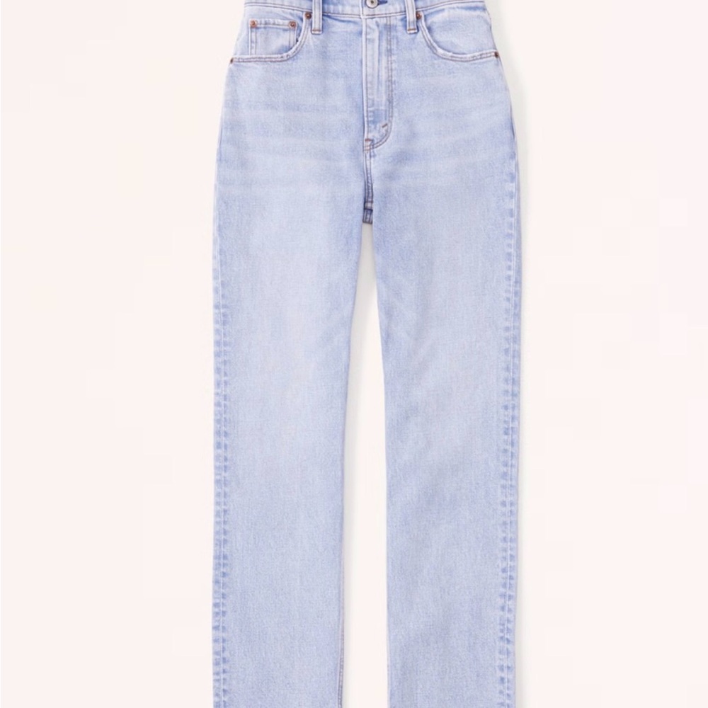 Abercrombie & Fitch Light Wash Straight-Leg Jeans